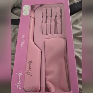 Mermade Hair Pink Double Waver Hair Styling Tool Bundle